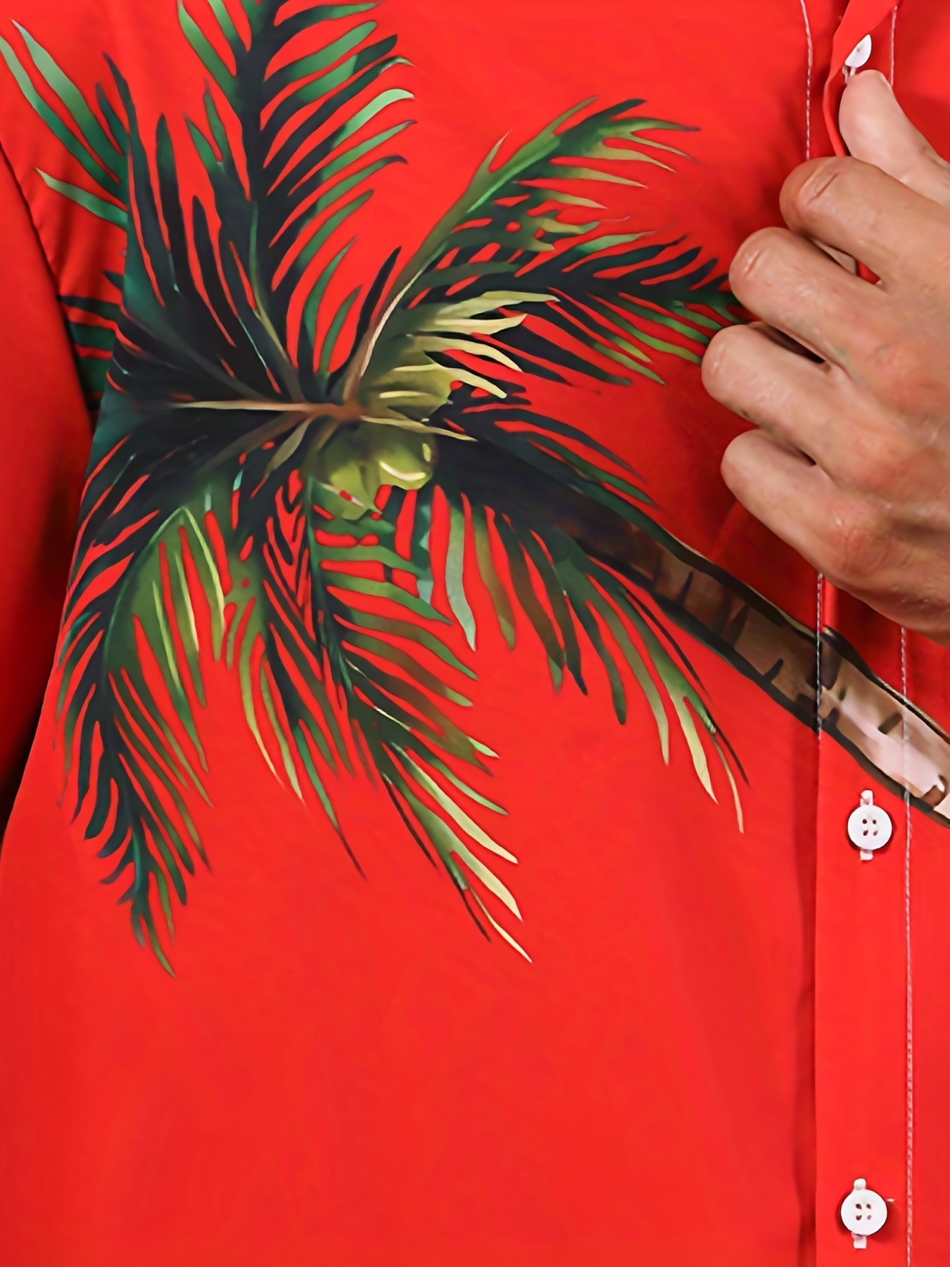 christmas coconut tree santa pattern mens short sleeve lapel shirt mens trendy shirt for summer beach holiday details 7