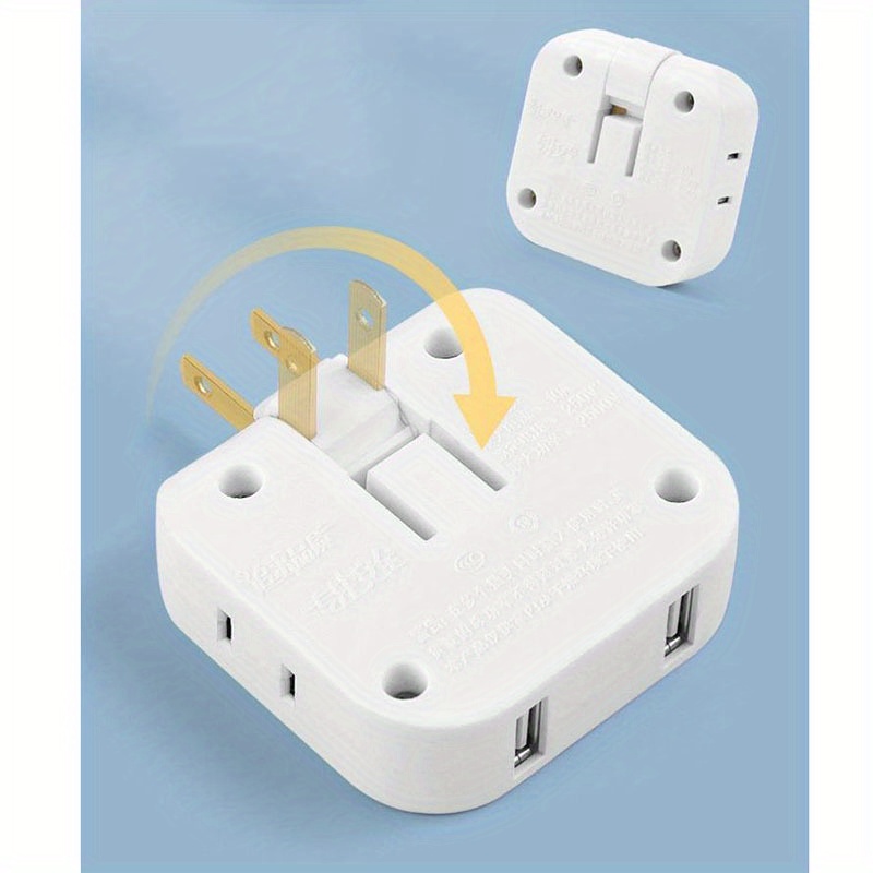 new type folding extension socket 3in1 us power adapter 180 degree rotation adjustable converter outlet japan plug with 2 usb home travel wall plugs for mobile phone 2500w details 4