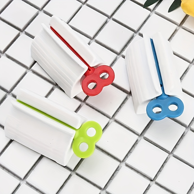 toothpaste dispenser, 1pc multi color manual toothpaste squeezer toothpaste dispenser lazy press creative manual toothpaste clip toothpaste storage rack fixing clip details 8