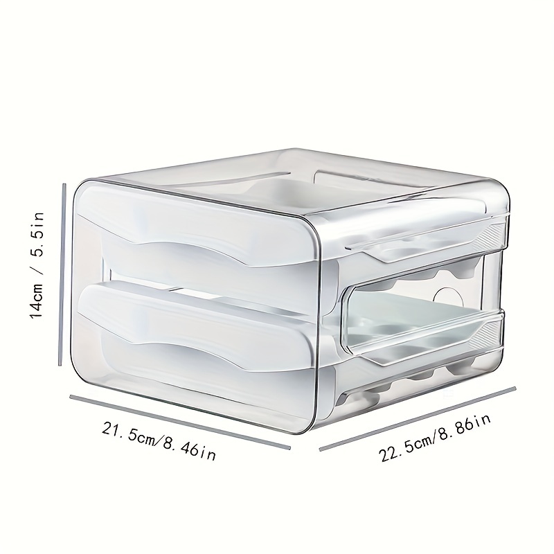 1pc refrigerator storage box fresh keeping box kitchen vegetable and fruit special finishing freezer egg dumpling box details 3