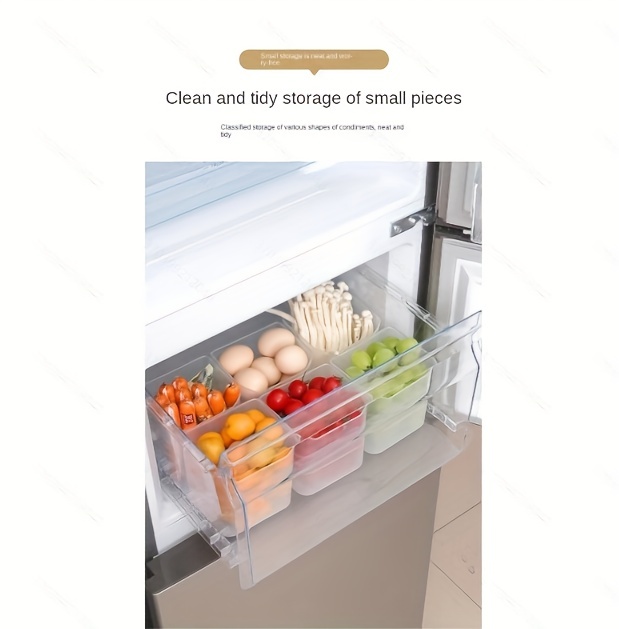 new refrigerator side door storage box refrigerator food food sorting box fresh keeping box food container details 0