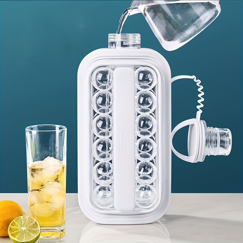 folding ice maker water bottle ice pot 2 in 1 ice grid pot ice ball ice block rectangular ice grid 17 grid high capacity ice maker grinding tool household silicone ice grid ice block mold ice maker refrigerator accessories details 10