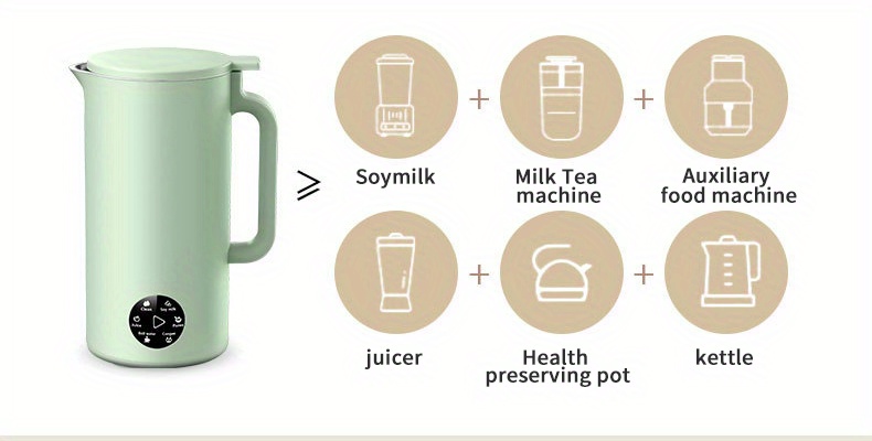 safety switch, 350ml soybean milk maker portable fully automatic touch control safety switch juicer blender details 3