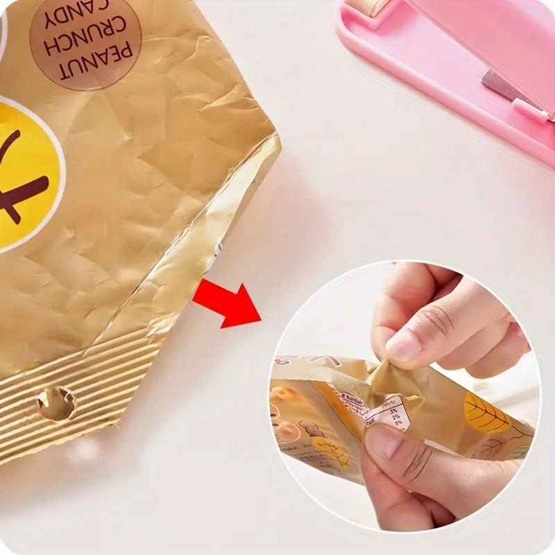 portable mini heat sealer for food bags thermal plastic bag closure for freshness easy to use packing kitchen accessory details 5