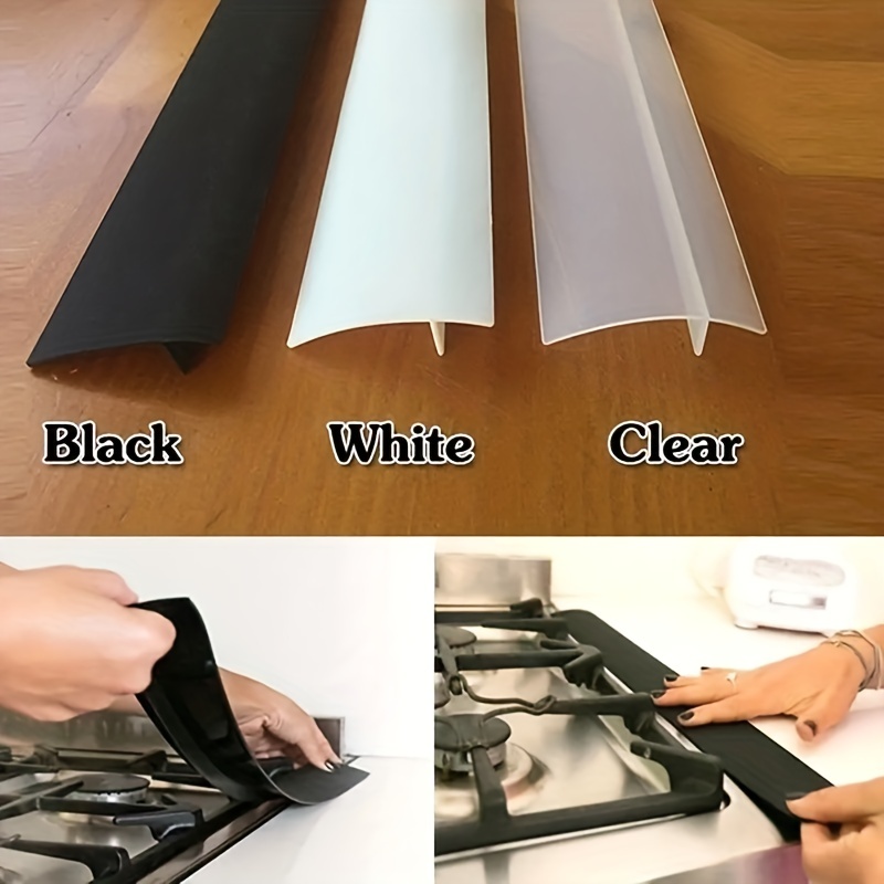 1pc heat resistant silicone stove cover space saver for kitchen counters protects against spills and scratches fits between appliances and stove top details 1