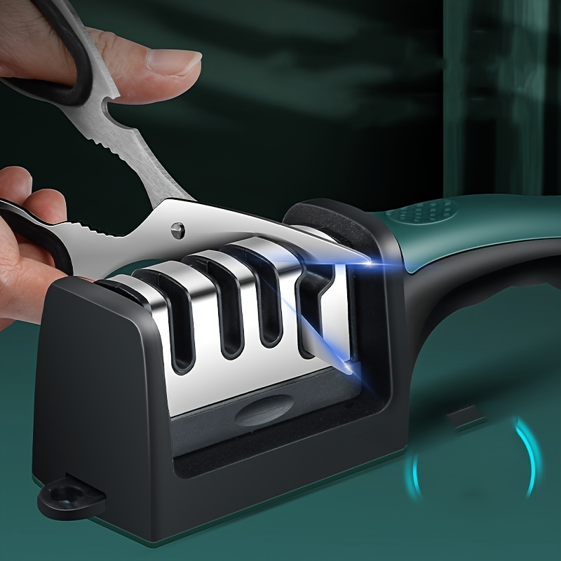 multifunctional four in one knife sharpener polishing machine for household kitchen knives dedicated to fast grinding stones professional scissors p details 2