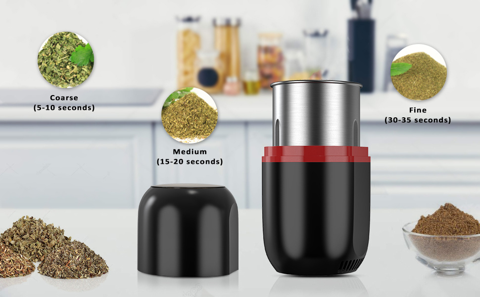 Herb Grinder [large Capacity/fast /Electric]-food Grinder With Pollen Catcher details 5