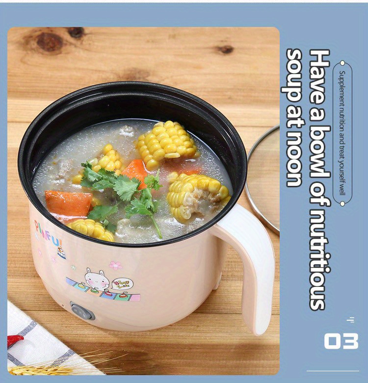 multi functional 1 8l hot pot for dorms and small spaces perfect for cooking porridge noodles and more with adjustable heat settings details 6