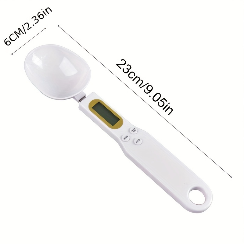 accurate measure digital kitchen scale spoon lcd display 0 1g 500g precision button battery powered ideal for cooking baking and portion control details 5