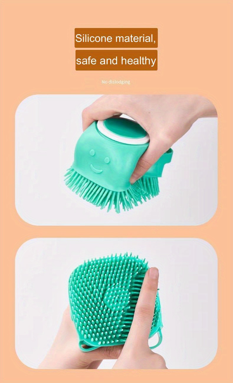 silicone pet brush, groom your pet like a pro with our silicone pet brush for dogs cats details 5