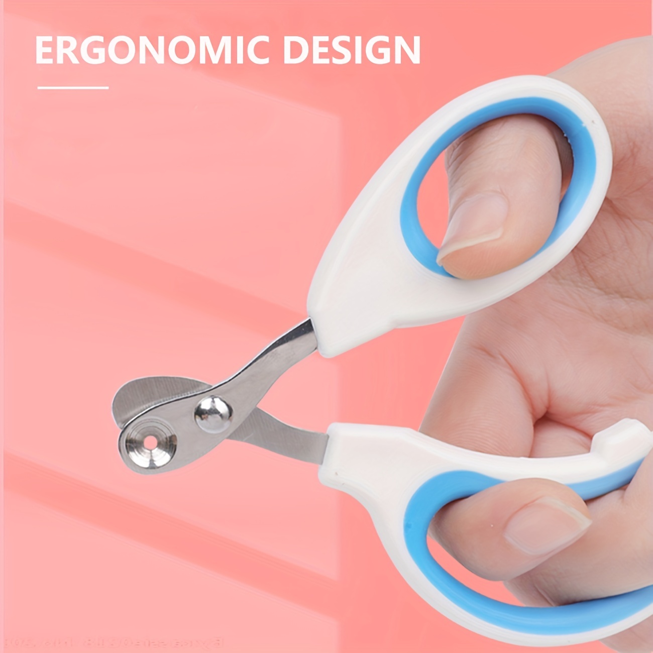 1pc pet nail clippers round hole anti bleeding nail scissors for cat stainless steel pet scissors cat nail scissors details 5